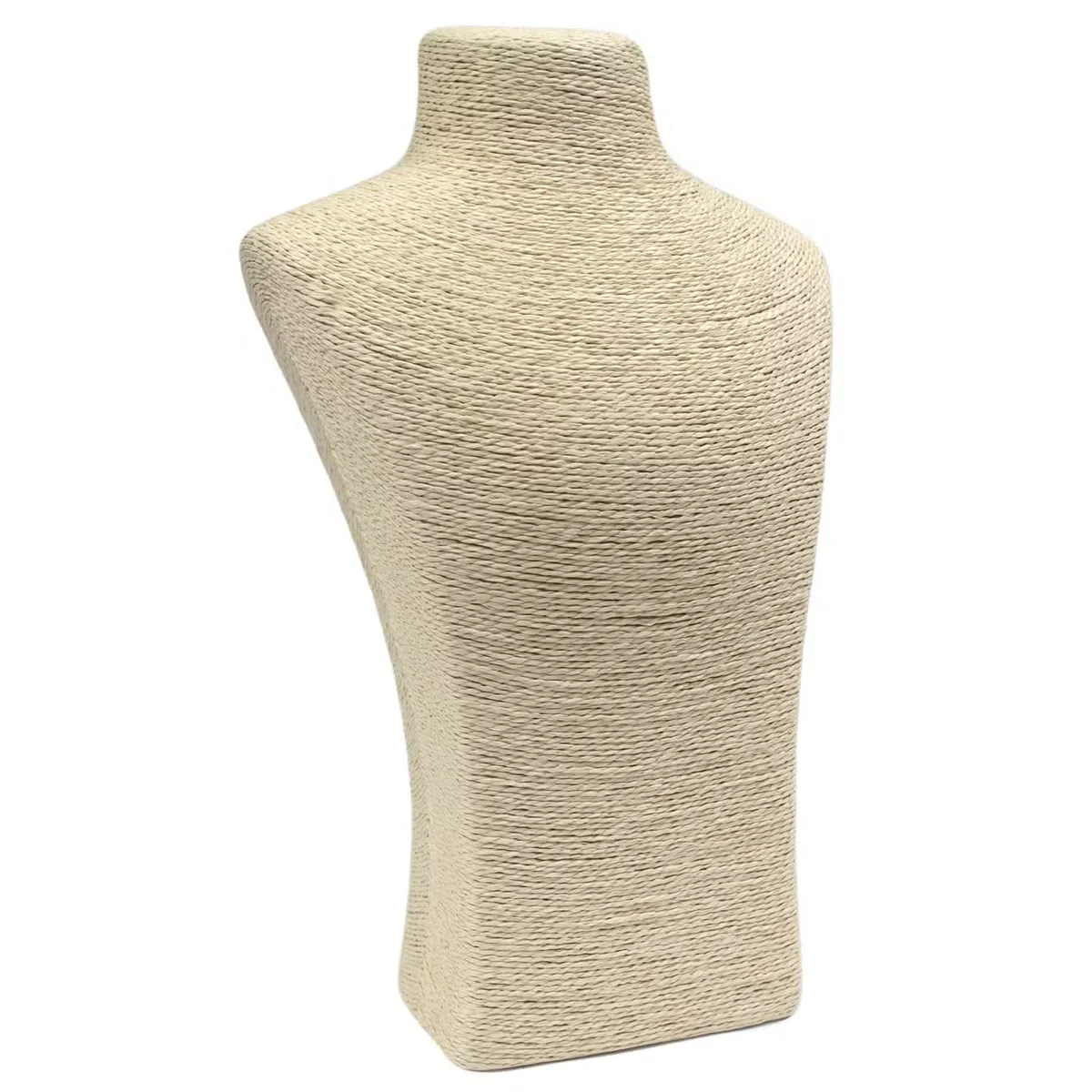 Large decorative bust in cream color, classic design, hanging on wall