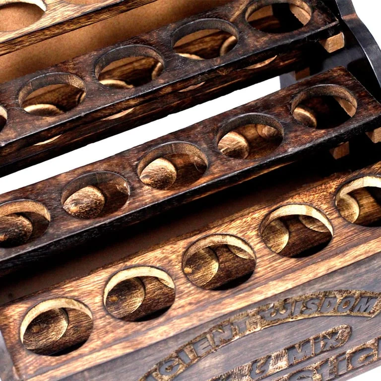 Mango wood incense display stand from P&M Incense