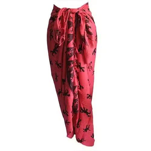 Stylish pink beach wrap sarong