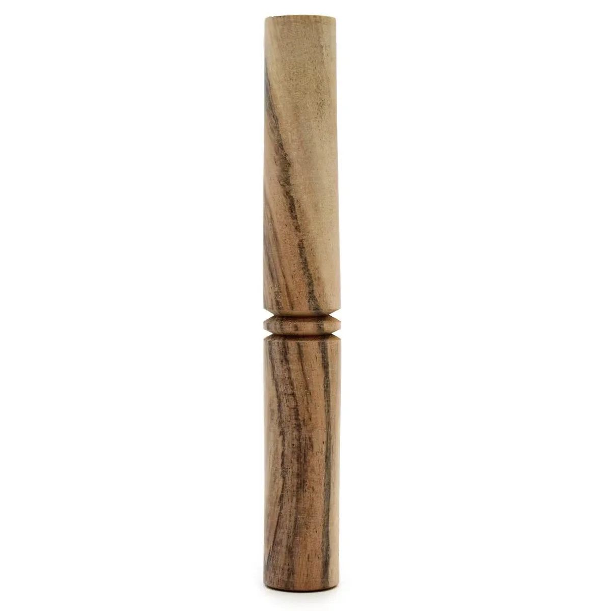 Natural wood stick: slender plain wooden stick on a neutral background