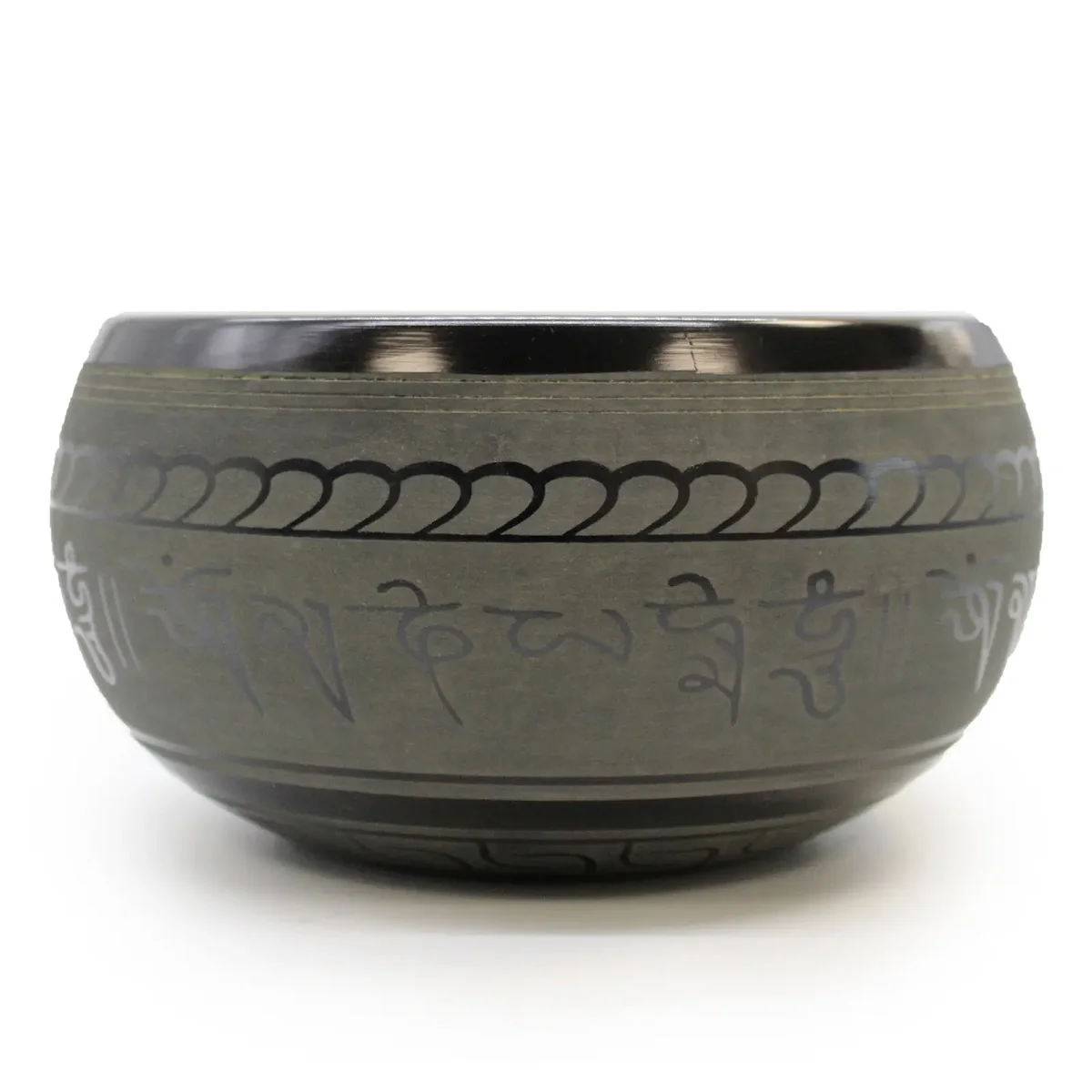 Buddha-shaped extra loud singing bowl displayed in clear lighting.