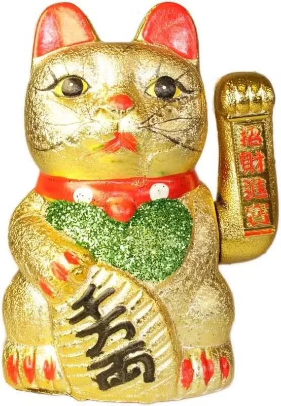 Classic Money Cat figurine showcased as stylish cat decor.