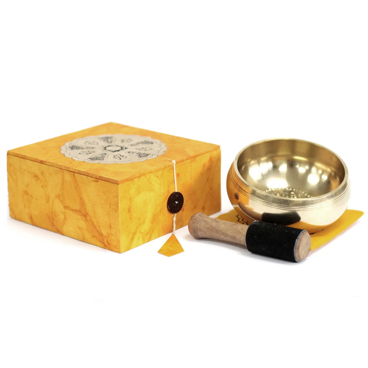 A set of special meditation bowls arranged together.