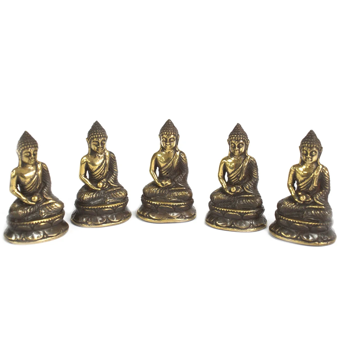 Mini Meditating Buddha seated calmly in meditation pose.