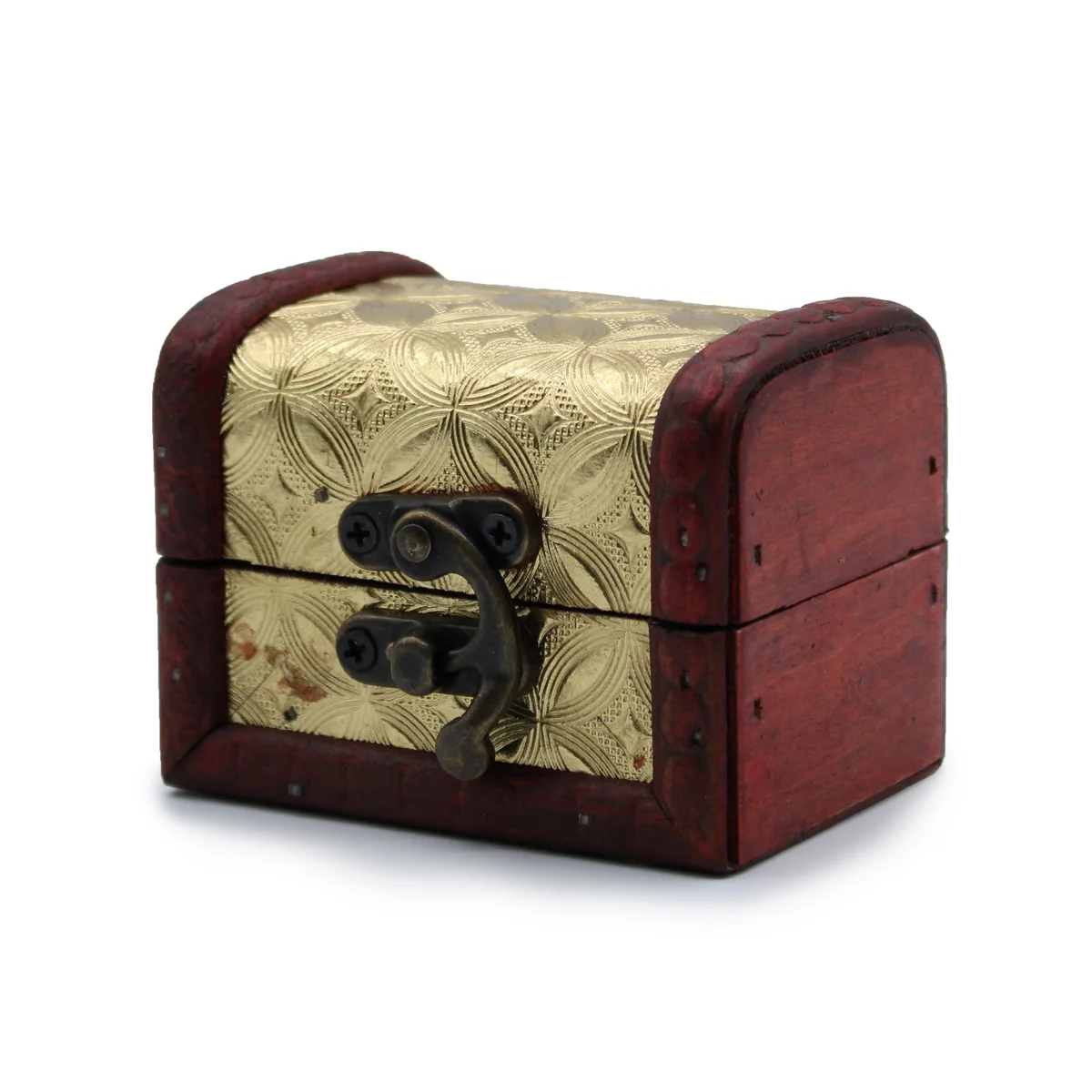 Gold decorative mini colonial box, a small antique‑style storage box.