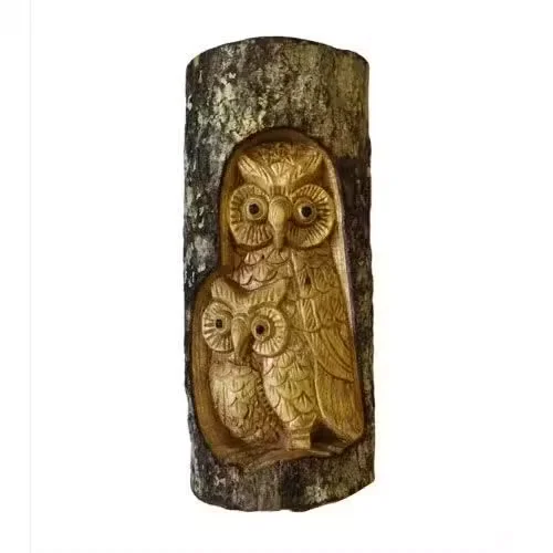 family owl figurine set of three owls in a harmonious group