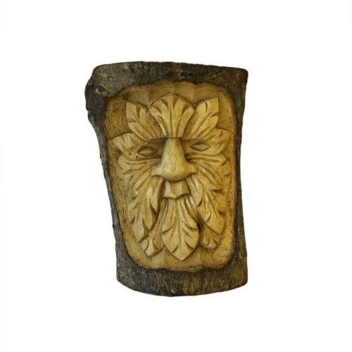 Small green man figurine, measuring 16x11x5cm.