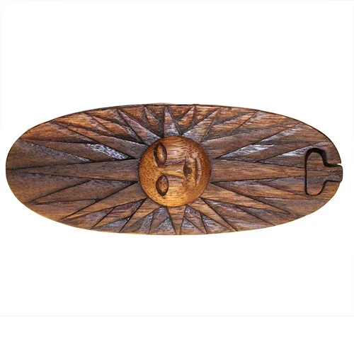Bali decorative box with sun motif