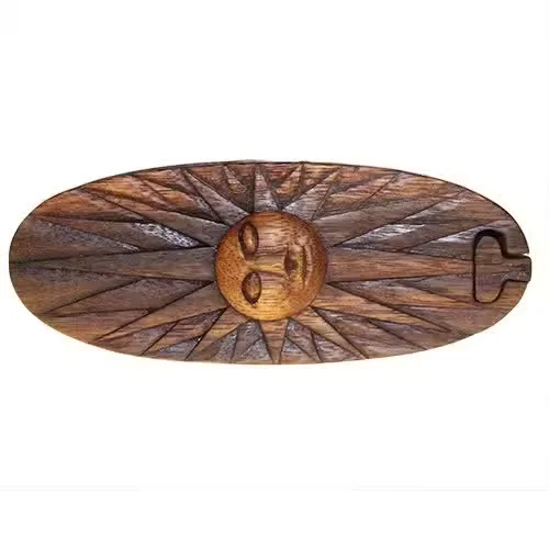 Trinket box Bali sun design, a small sunny-themed box.