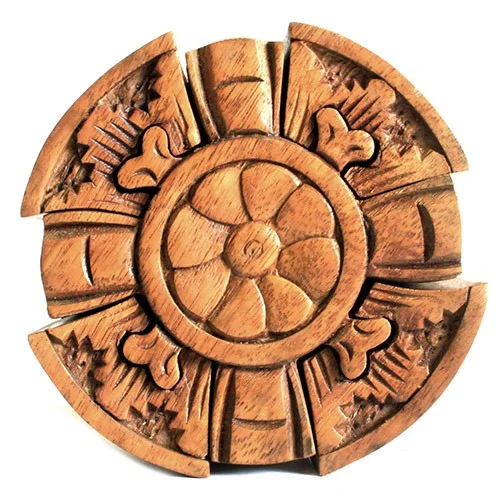 Bali Magic Box Round Petal decorative storage box