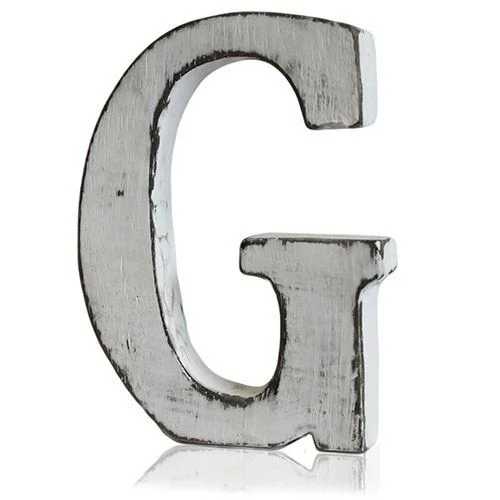Shabby chic wall letter G