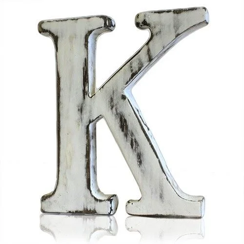 Shabby chic letter K
