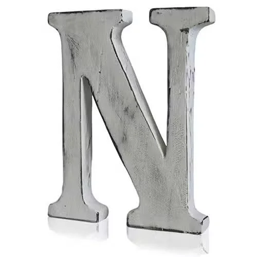 Shabby Chic Letters - N, shabby chic home decor