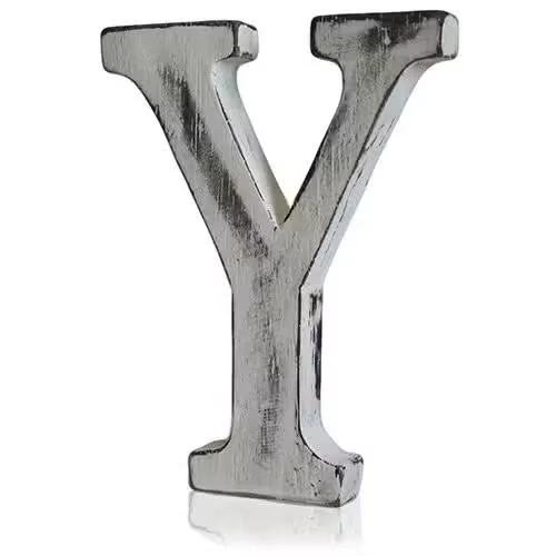 Shabby Chic letter Y, a stylish piece for letter home decor.