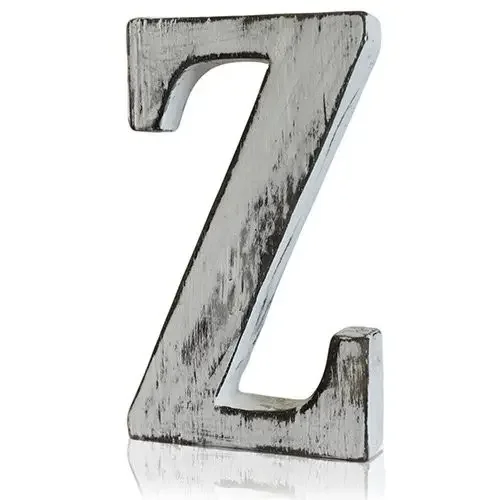 Shabby chic wall letter featuring the letter Z