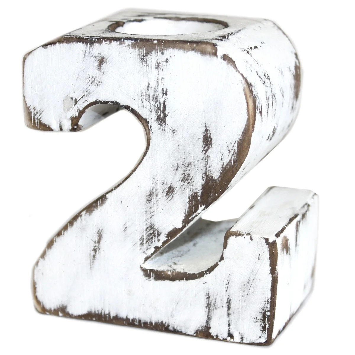 Wooden birthday number 2