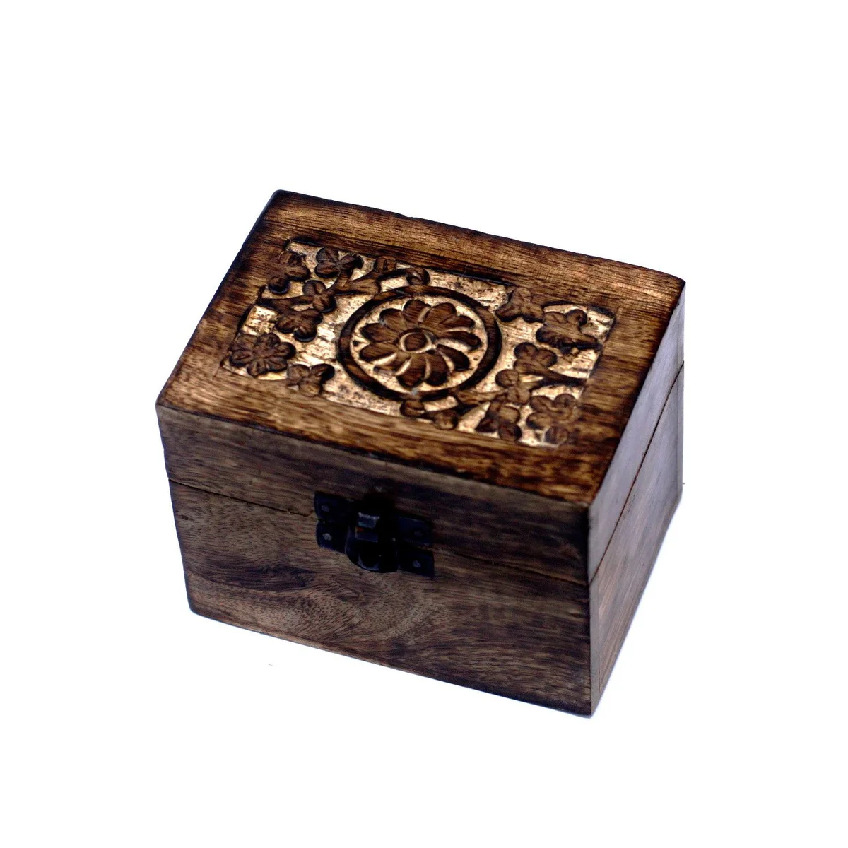 Mango aromatherapy box floral design showing six slots for items