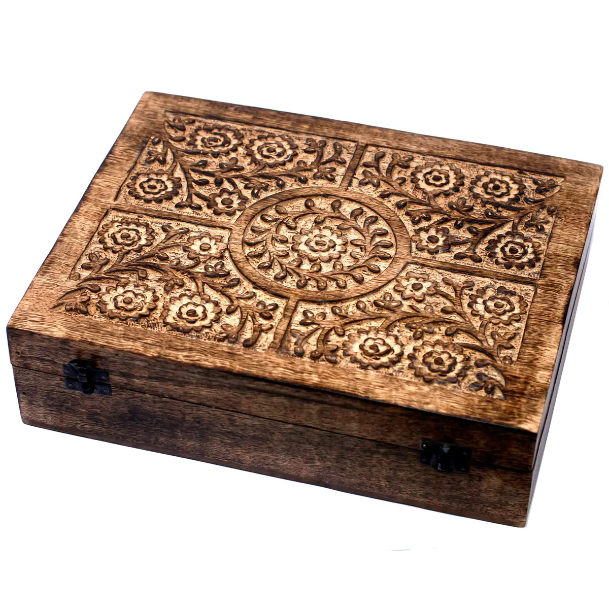 Mango floral aromatherapy box holding 80 scented aromatic discs.