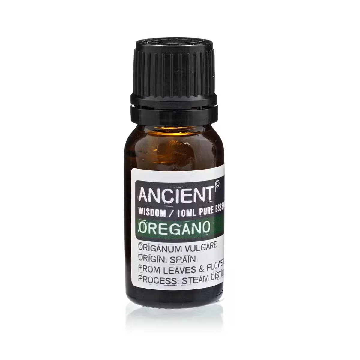 Bottle of oregano essential oil 10ml.