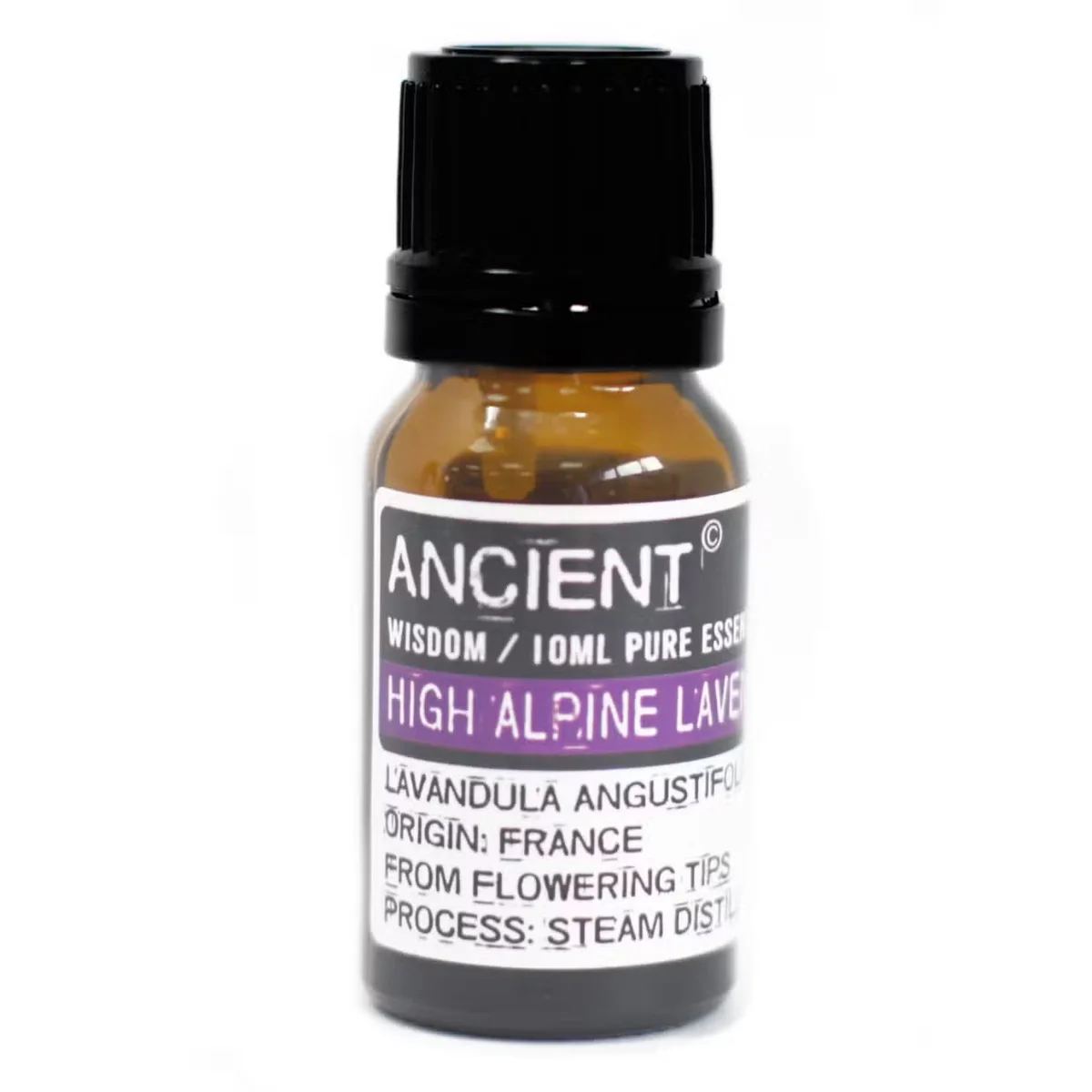 High Alpine Lavender Essential Oil 10ml bottle, lavender scented essential oil.
