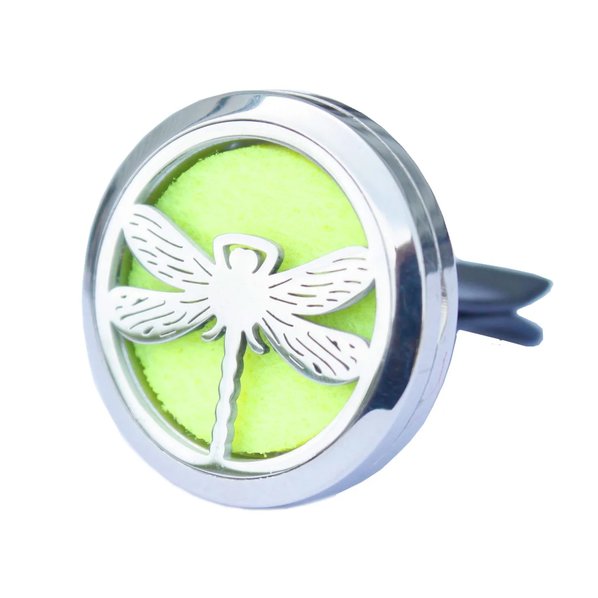Car diffuser kit with 30mm dragonfly design, decorative scent diffuser for car interior.