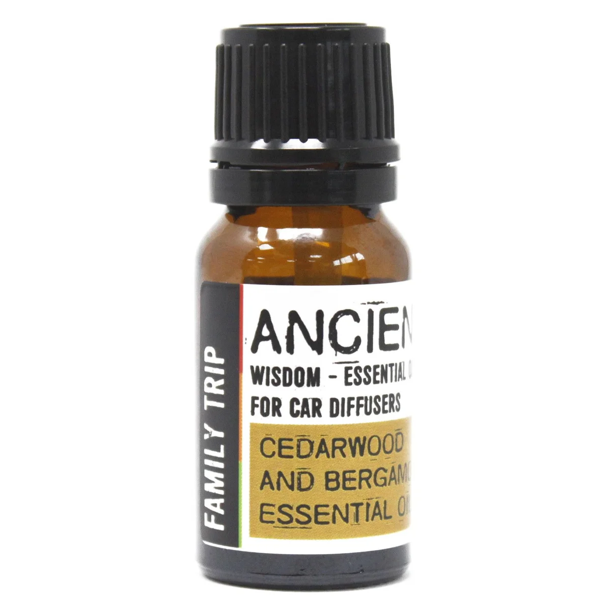 10ml car aromatherapy oil bottle labeled Family Trip.