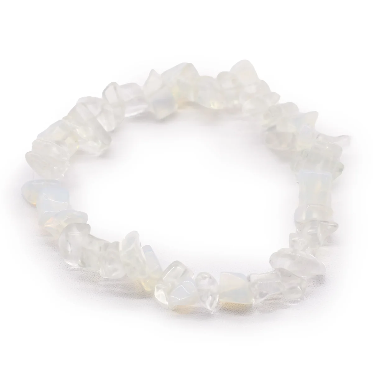 Opalite bracelet shown on a neutral background