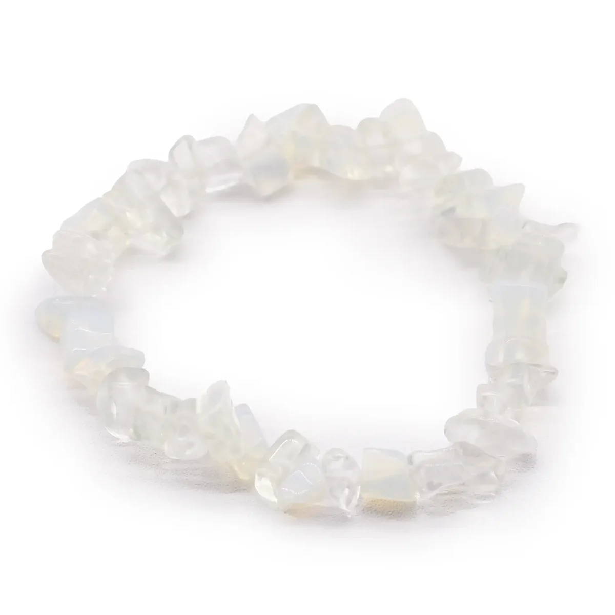 Chipstone bracelet featuring glimmering opalite beads.