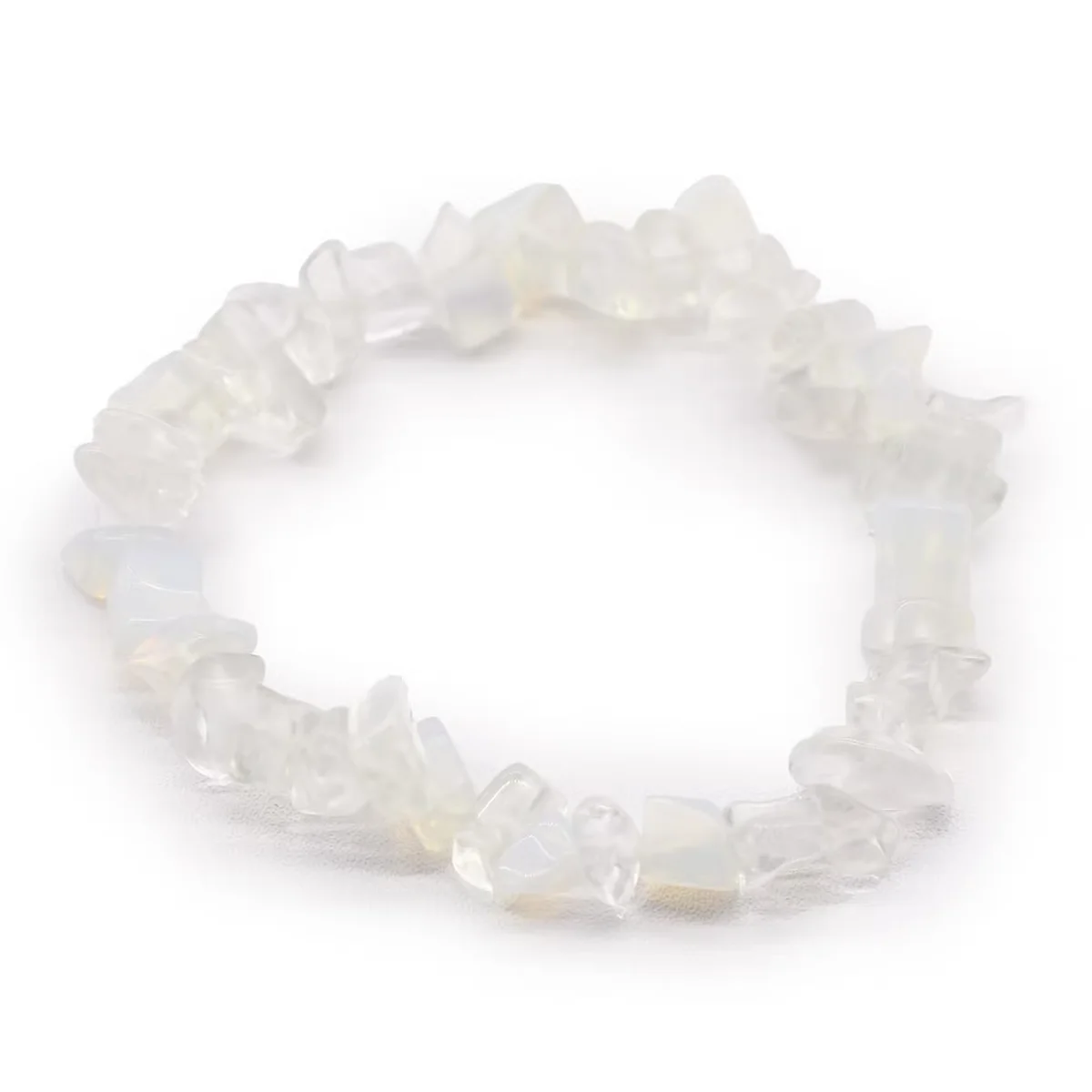 Opalite stone bracelet with chip design