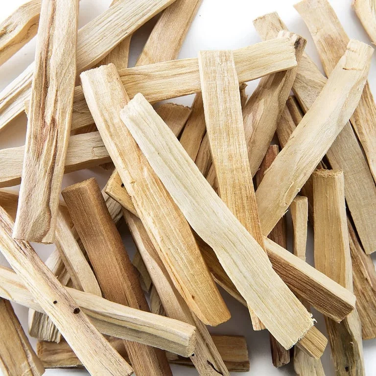 Green tree Palo Santo sticks, 3‑4 small sticks bundled, weight 25g