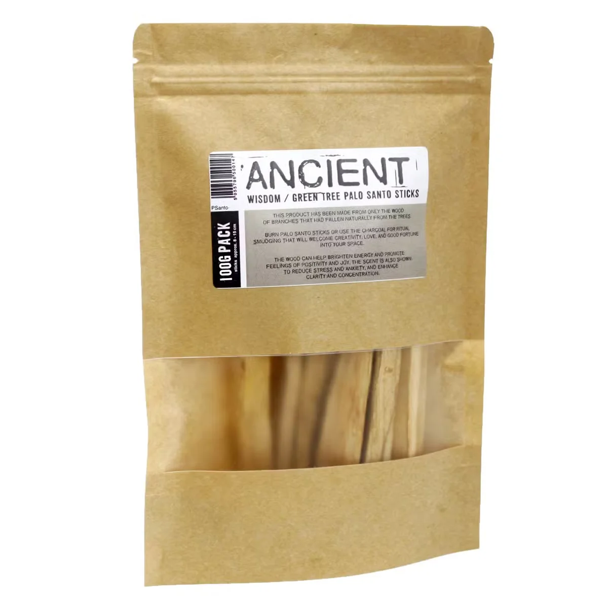 Pack of 100g Green Tree palo santo wood sticks (10‑15 sticks)