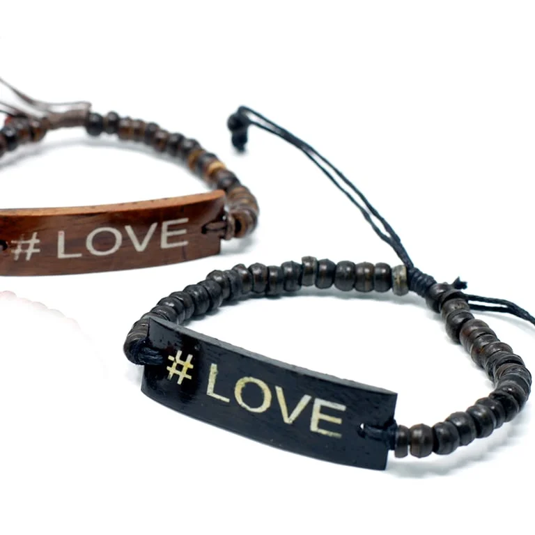 Coco slogan bracelet with word Love