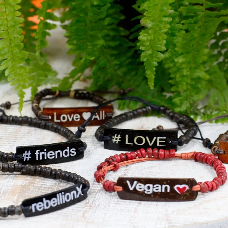 #friends bracelet set from Coco slogan collection, simple design worn on wrist