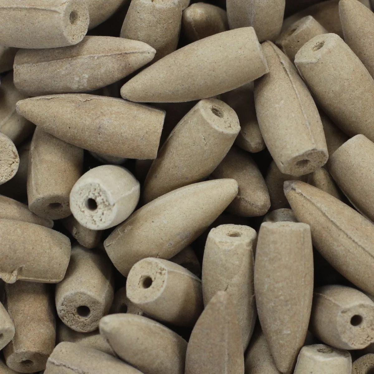 Stack of vanilla incense cones in a 500g bulk package