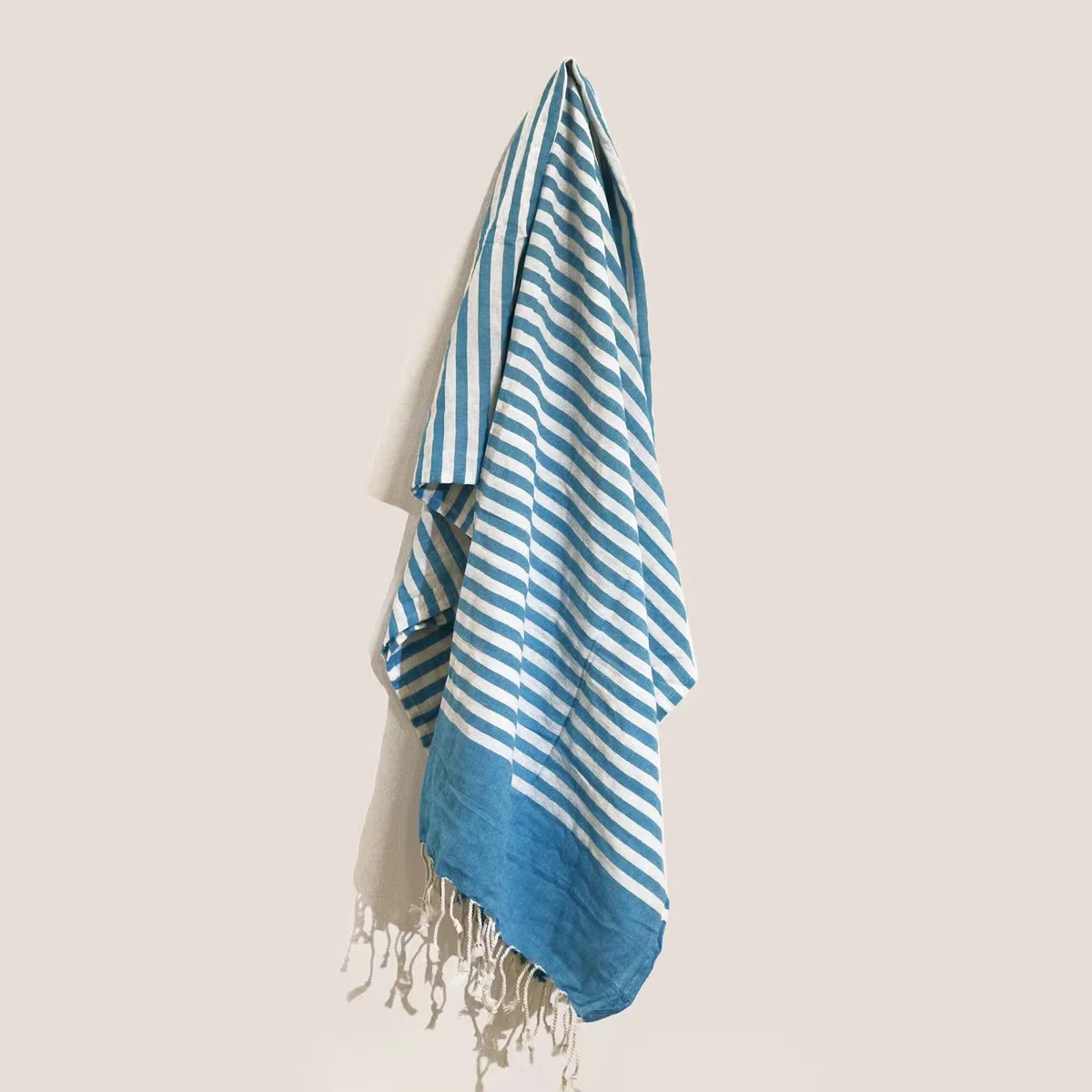 Soft sky blue cotton throw 100x180 throw