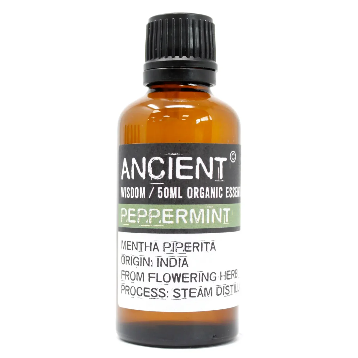Peppermint oil bottle, 50ml.