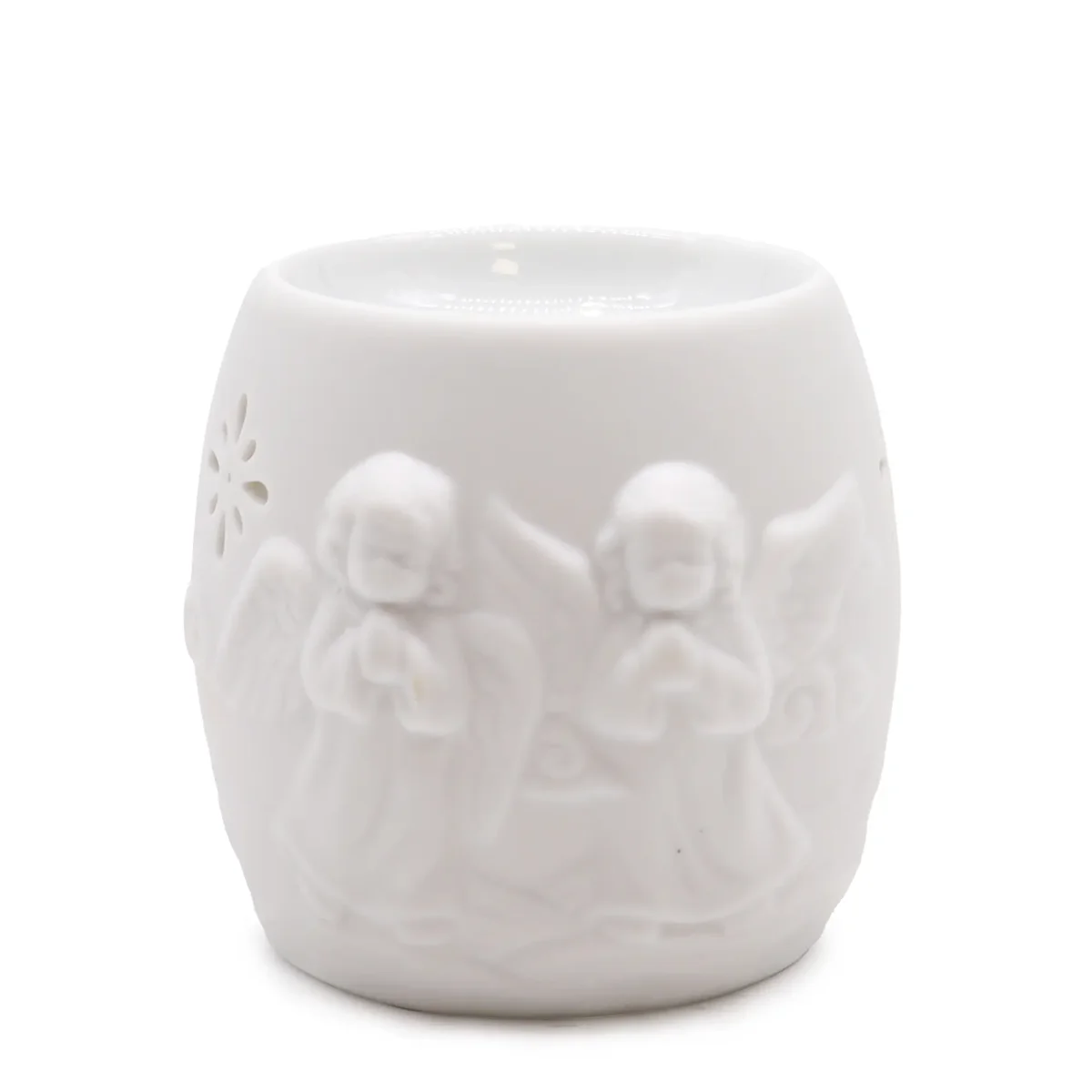 Oil burner decorative featuring cherubs design, assorted style.