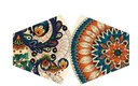 Reusable golden leaf mask for adults, featuring a single gold leaf pattern in a stylish face mask design.