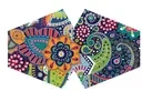 Reusable washable face mask with funky swirl design for adults