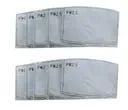 Adult mask filter insert for PM2.5 respirator with visible layers of fine filtration material