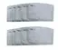PM2.5 mask filter insert for adult face mask, lightweight clear housing with fitted filter inside.