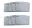 Close‑up of a PM2.5 mask filter insert for adults, white filter sheet with perforated edges.