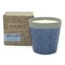 Blue candle holders displayed in Home is Home Candle Pots – Blue Day, arranged on a neutral surface.