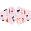 Reusable fashion face covering in pink with cat design for adults.