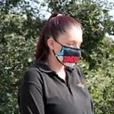 Reusable fashion face covering featuring vivid graffiti art, suitable for adults.