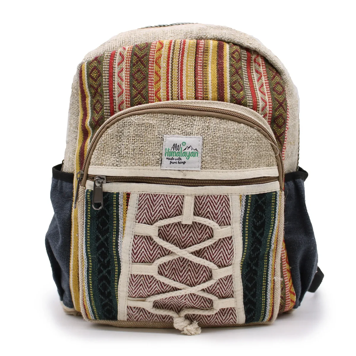 Small rope style backpack with multiple pockets and compact design for everyday use