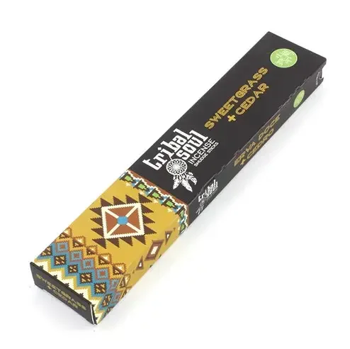 Tribal Soul cedar incense sticks scented with sweet grass