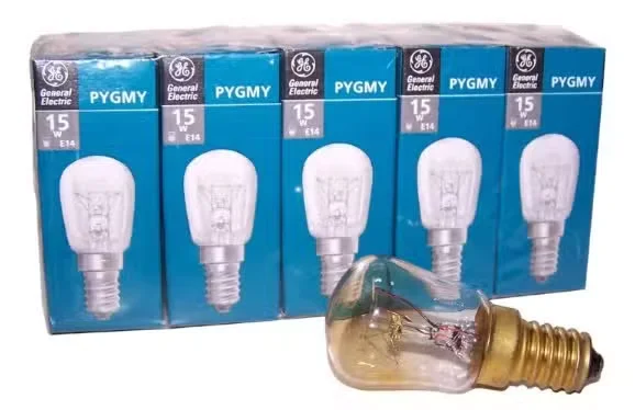 Clear spare bulb for salt lamp shown against a white background for easy replacement and use