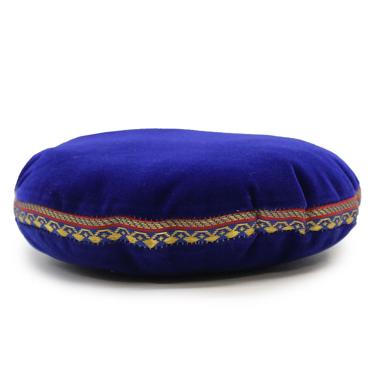 Round 16cm singing bowl cushion in soft red velvet fabric for stable placement of singing bowls