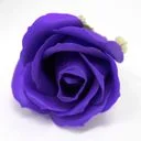 Violet medium rose craft soap flowers, a delicate handcrafted soap shaped like a rose.